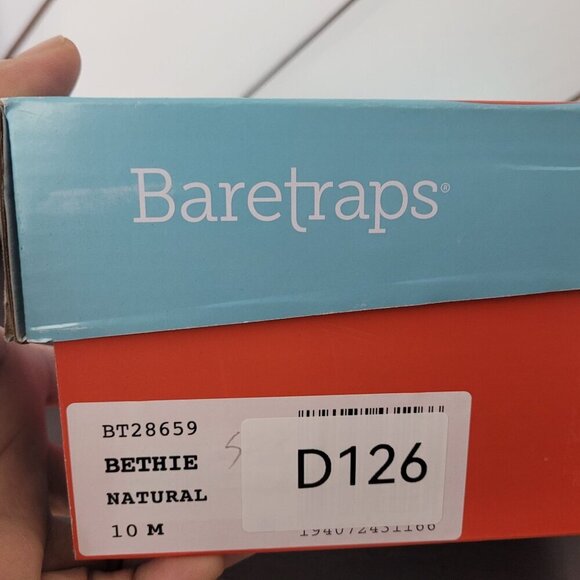 NEW Baretraps Womens Bethie Slide Natural 10M Wedge Sandals - Picture 9 of 9